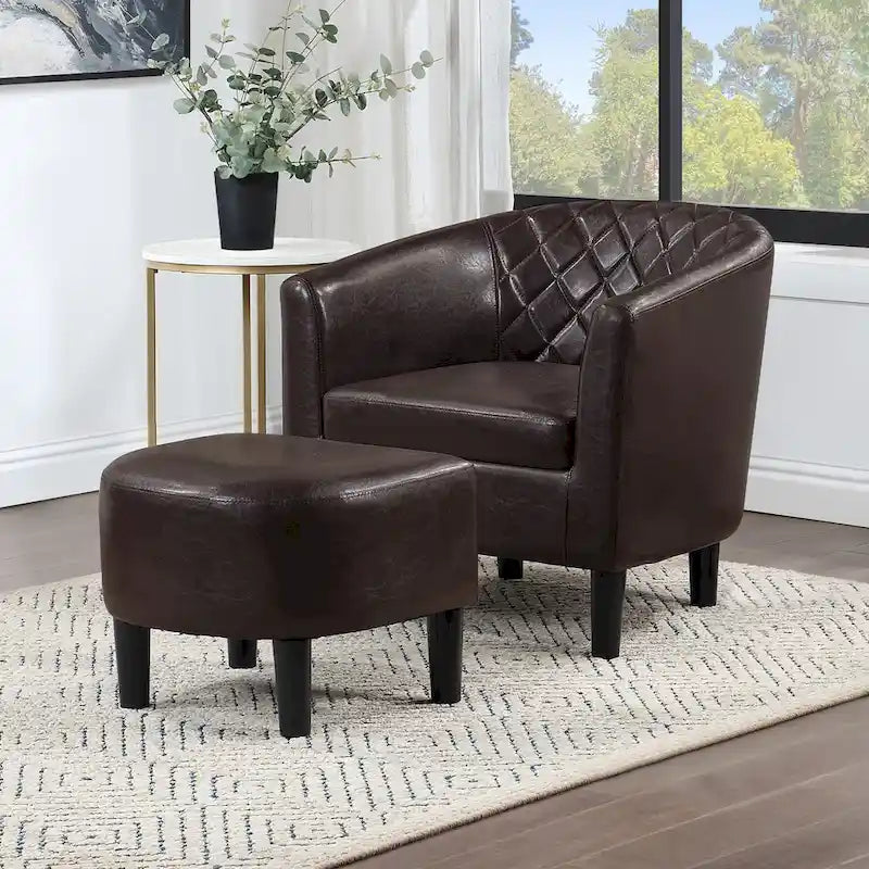 Convenience Concepts Sedia d'accento con pouf Roosevelt Take a Seat 5
