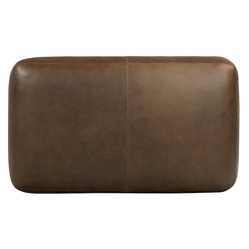 Poly & Bark Denver Leather Ottoman - Full Grain Genuine Italian Leather 16