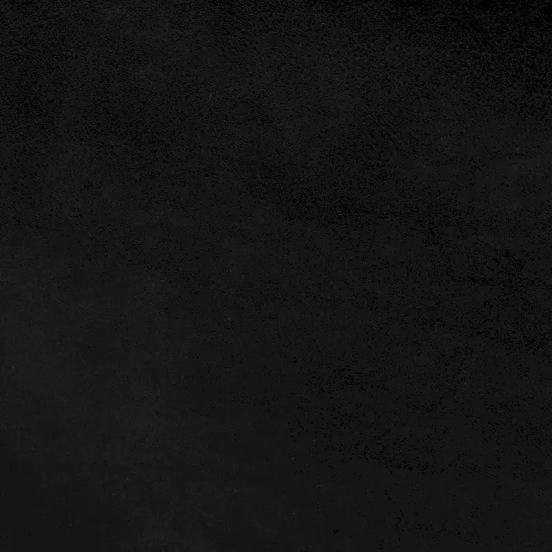 Minara Black Genuine Leather w/ Gold Metal Base 36 Square Ottoman 6