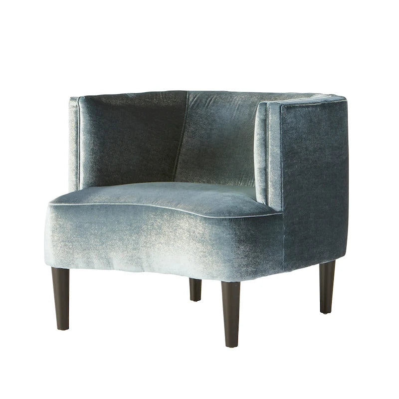 Roundhill Furniture Isla Chenille Oversized Living Room Barrel Accent Chair with Arms 3