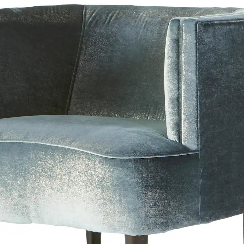 Roundhill Furniture Isla Chenille Oversized Living Room Barrel Accent Chair with Arms 4