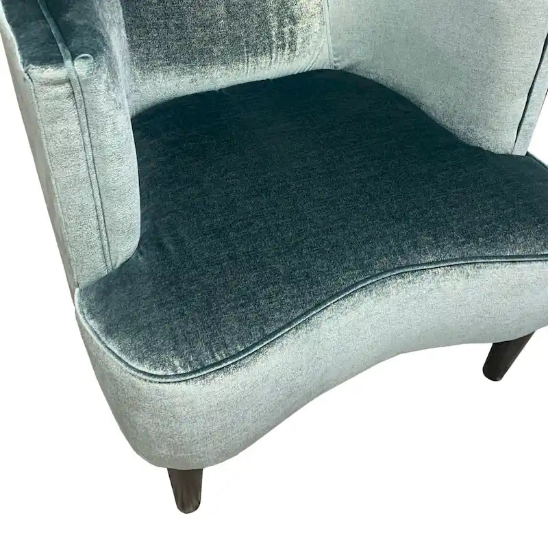 Roundhill Furniture Isla Chenille Oversized Living Room Barrel Accent Chair with Arms 5