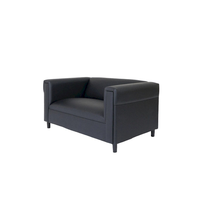 Coast to Coast Sofas Divano a Due Posti Moderno di Metà Secolo Ecopelle Struttura in Legno Massello Imbottito 4