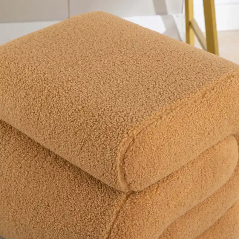 Modern S-shape Ottoman Makeup Stool Footstool for Living Room,Bedroom 24