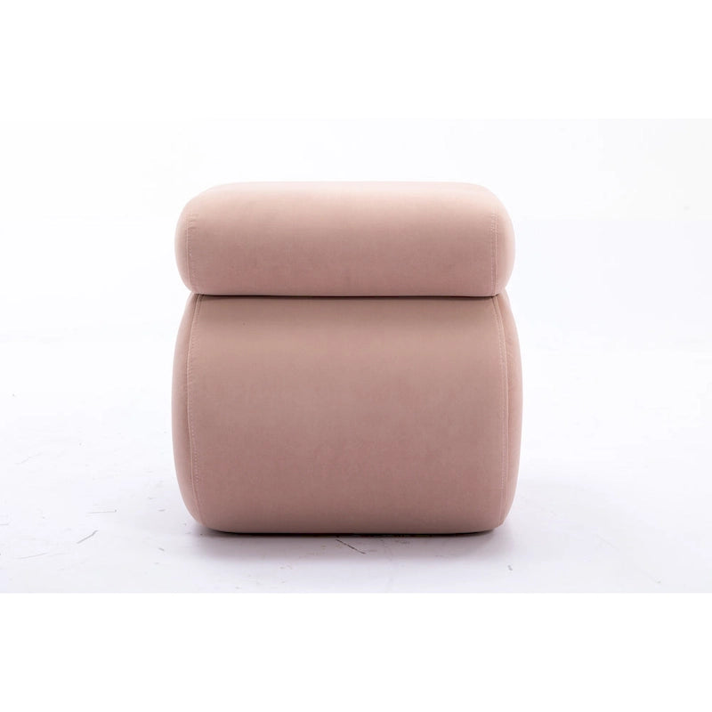 Modern S-shape Ottoman Makeup Stool Footstool for Living Room,Bedroom 30