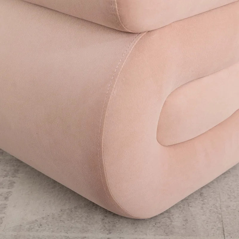 Modern S-shape Ottoman Makeup Stool Footstool for Living Room,Bedroom 33