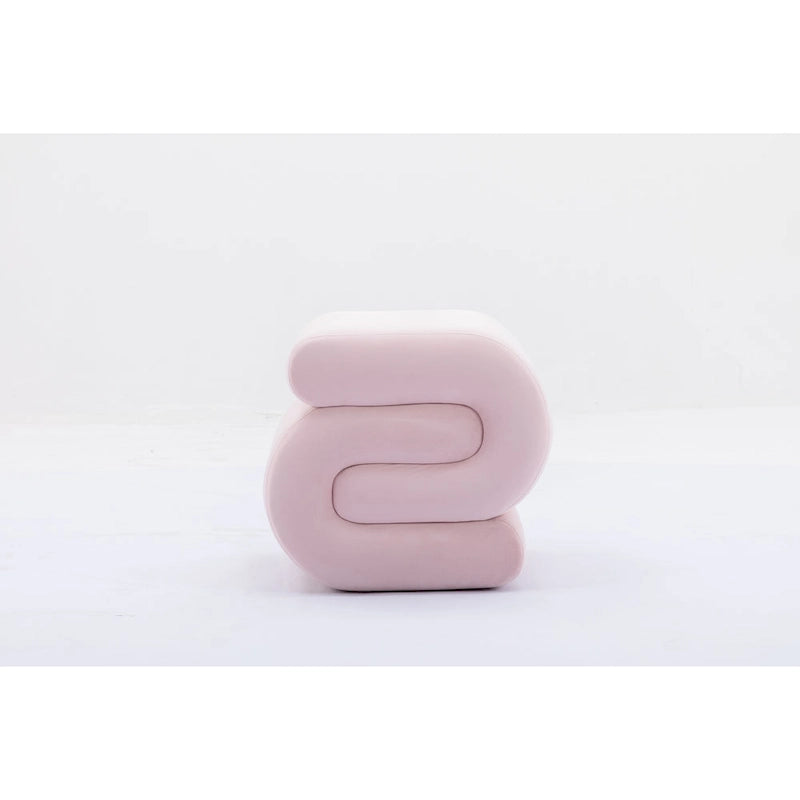 Modern S-shape Ottoman Makeup Stool Footstool for Living Room,Bedroom 34