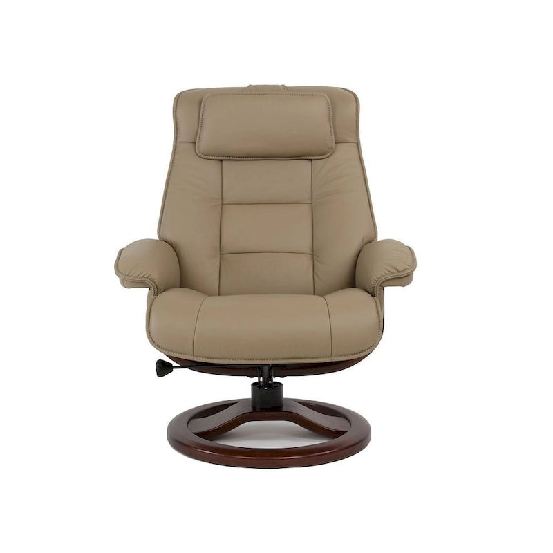 Fjords Mustang Leather Recliner and Ottoman 6