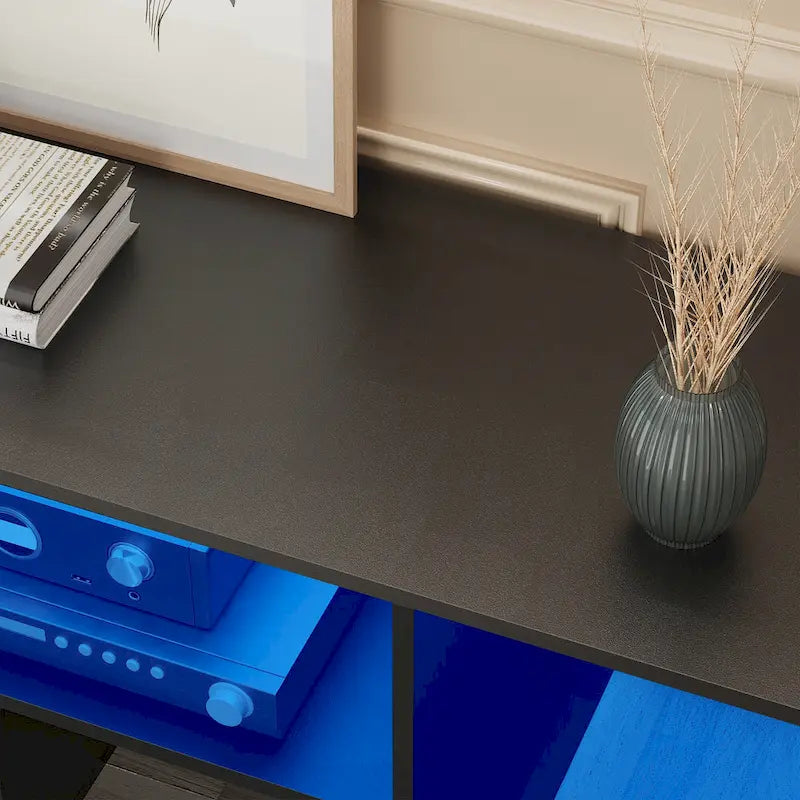 Mobile TV fai da te Moasis Modern, centro d'intrattenimento deformabile con striscia luminosa a LED 23