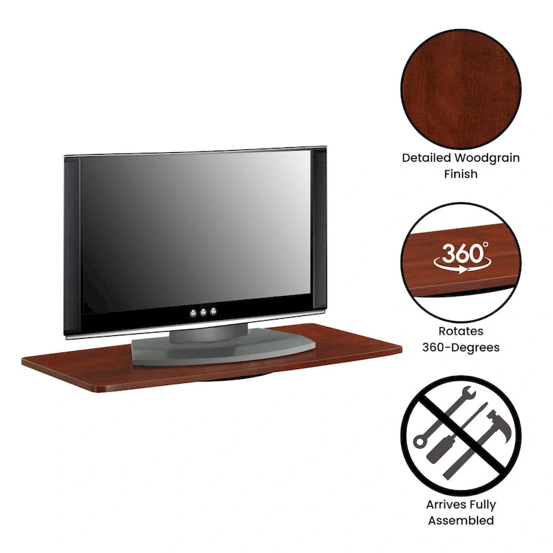 Convenience Concepts Designs2Go XL Single Tier Swivel Riser for TVs up to 37 Inches 8
