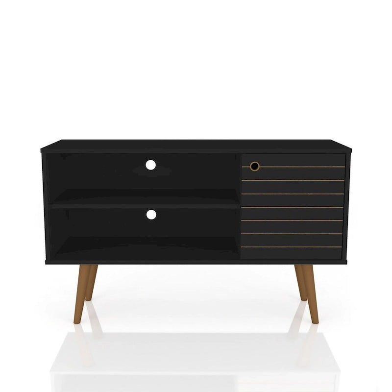 Mid-century Modern Liberty 2-shelf TV Stand 10