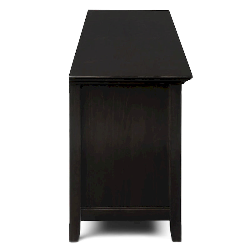 WYNDENHALL Halifax 72 inch Wide Solid Wood Transitional TV Stand - 72w x 19d x 26 h 5