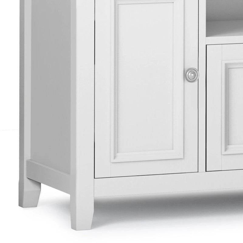 WYNDENHALL Halifax 72 inch Wide Solid Wood Transitional TV Stand - 72w x 19d x 26 h 19