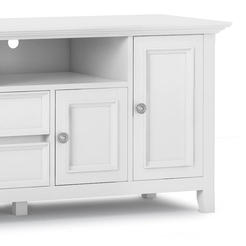 WYNDENHALL Halifax 72 inch Wide Solid Wood Transitional TV Stand - 72w x 19d x 26 h 20