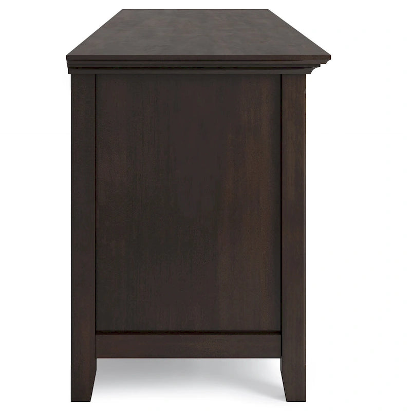 WYNDENHALL Halifax 72 inch Wide Solid Wood Transitional TV Stand - 72w x 19d x 26 h 36