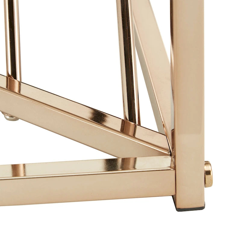 Hannah Square Metal and Glass Top End Tables by iNSPIRE Q Bold 7