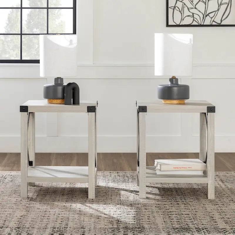 Middlebrook Kujawa 18-inch X-side Accent Table (Set of 2) 37