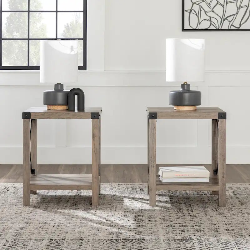 Middlebrook Kujawa 18-inch X-side Accent Table (Set of 2) 39