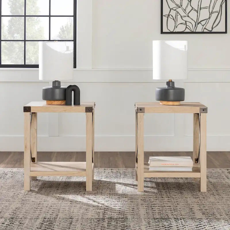 Middlebrook Kujawa 18-inch X-side Accent Table (Set of 2) 40