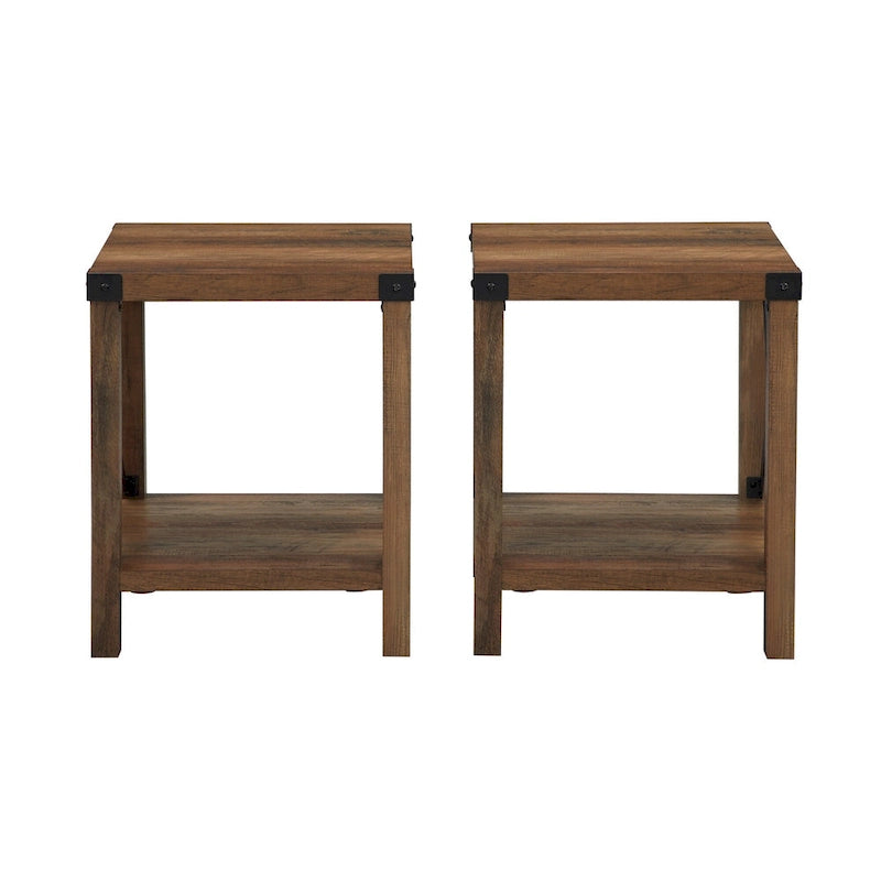 Middlebrook Kujawa 18-inch X-side Accent Table (Set of 2) 7