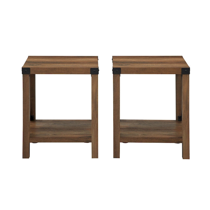 Middlebrook Kujawa 18-inch X-side Accent Table (Set of 2) 10