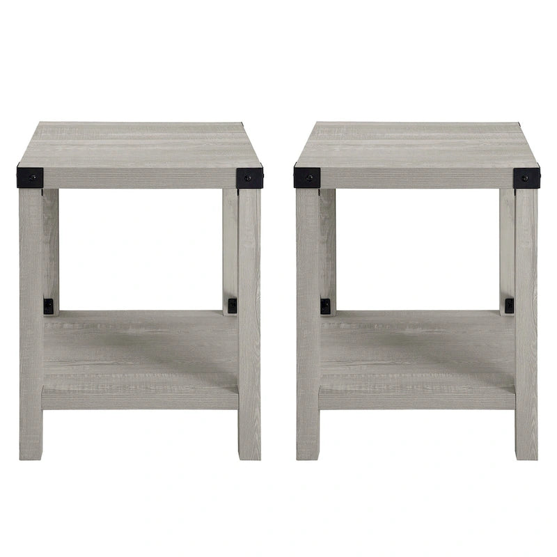 Middlebrook Kujawa 18-inch X-side Accent Table (Set of 2) 15