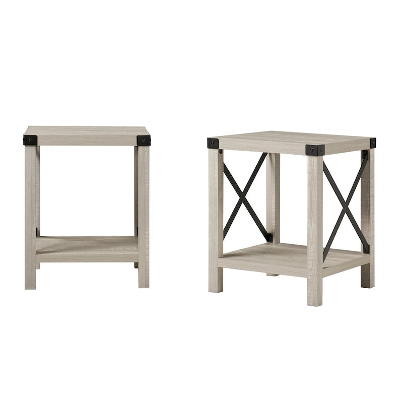 Middlebrook Kujawa 18-inch X-side Accent Table (Set of 2) 17