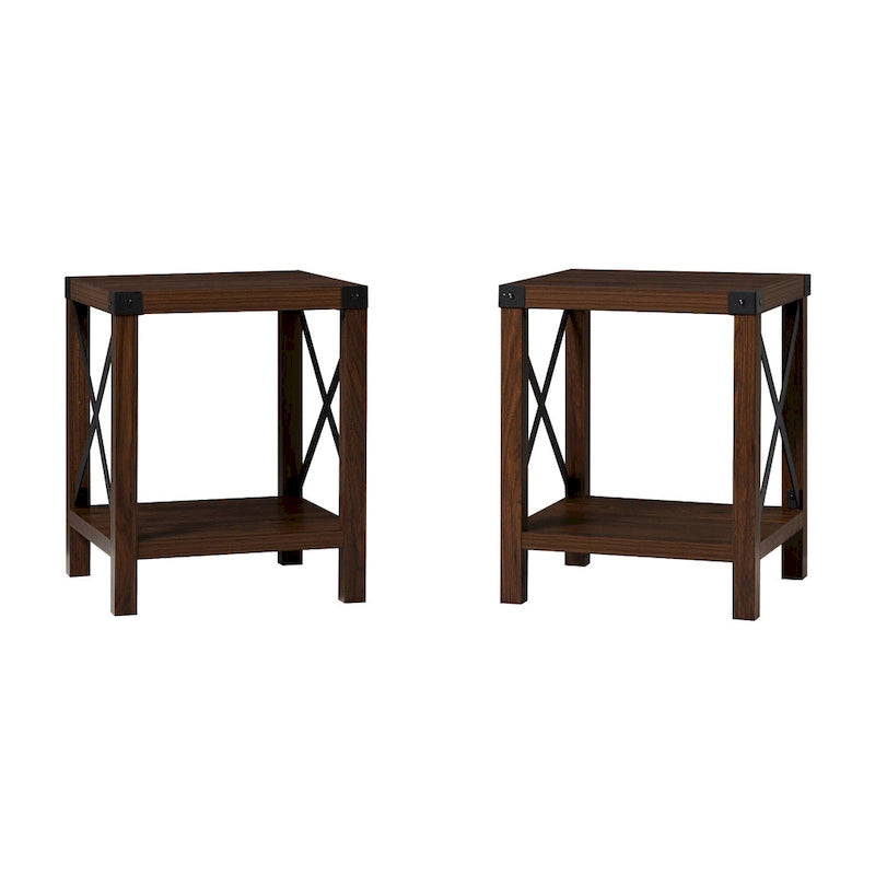 Middlebrook Kujawa 18-inch X-side Accent Table (Set of 2) 20