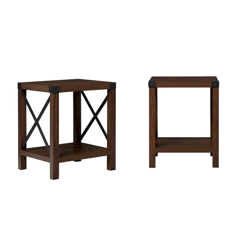 Middlebrook Kujawa 18-inch X-side Accent Table (Set of 2) 21