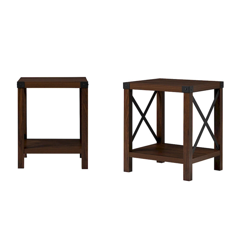 Middlebrook Kujawa 18-inch X-side Accent Table (Set of 2) 22