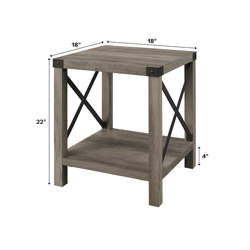Middlebrook Kujawa 18-inch X-side Accent Table (Set of 2) 24