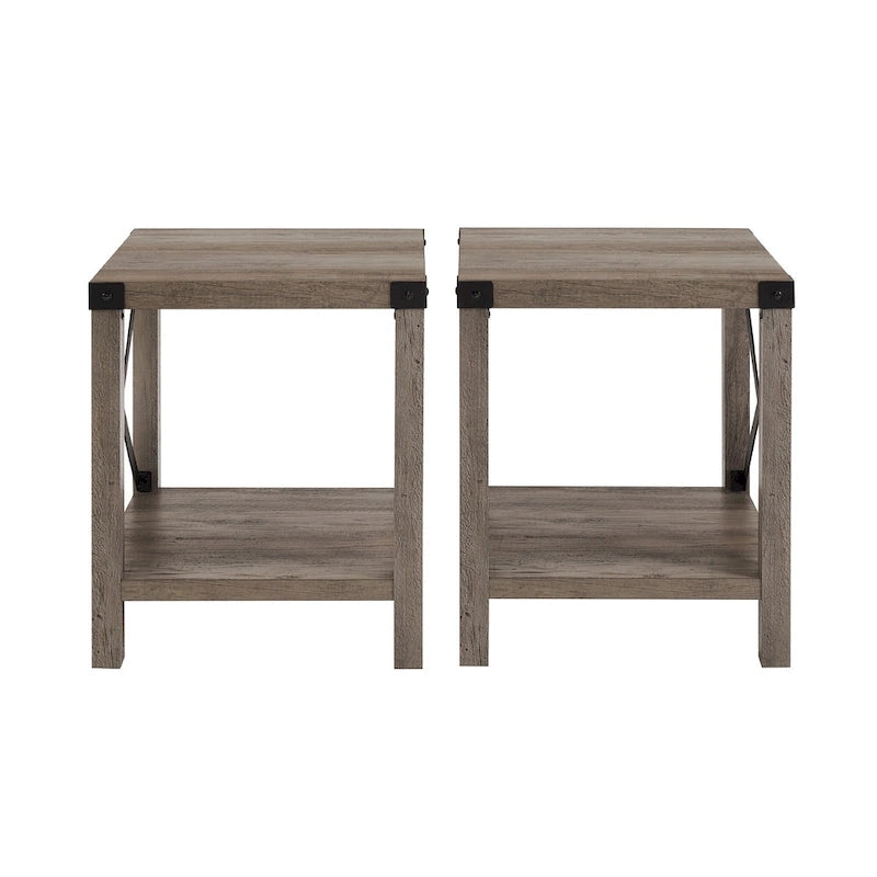 Middlebrook Kujawa 18-inch X-side Accent Table (Set of 2) 25