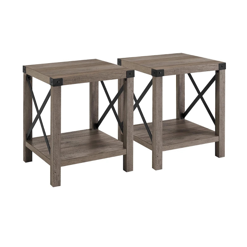 Middlebrook Kujawa 18-inch X-side Accent Table (Set of 2) 26