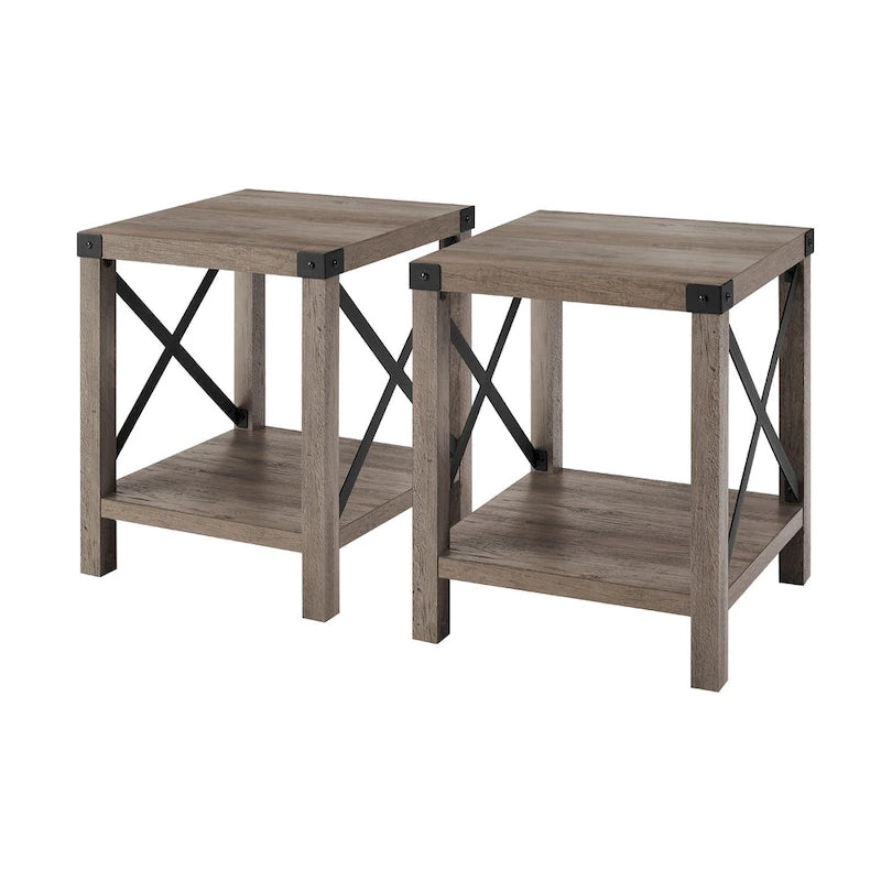 Middlebrook Kujawa 18-inch X-side Accent Table (Set of 2) 27