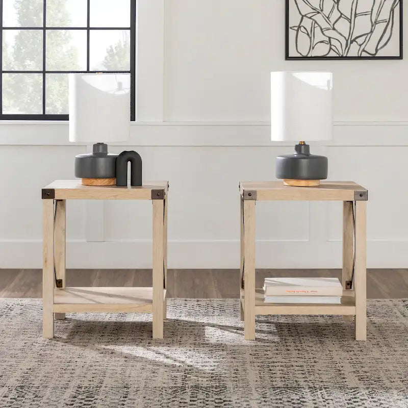 Middlebrook Kujawa 18-inch X-side Accent Table (Set of 2) 29