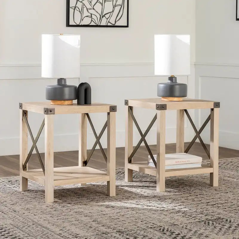 Middlebrook Kujawa 18-inch X-side Accent Table (Set of 2) 30