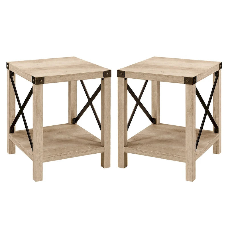 Middlebrook Kujawa 18-inch X-side Accent Table (Set of 2) 33