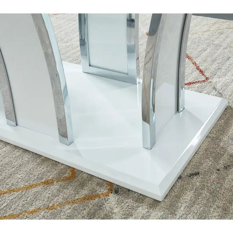 del Rio Modern Glass Top 2-Piece Accent Table Set by Furniture of America 7