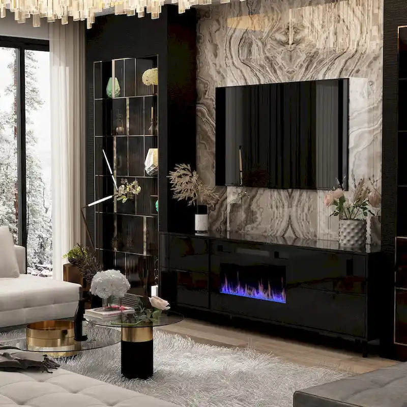 Electric Fireplace TV Stand Entertainment Center Remote Control 4