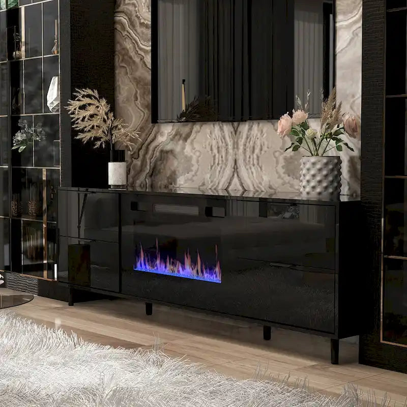 Electric Fireplace TV Stand Entertainment Center Remote Control 6