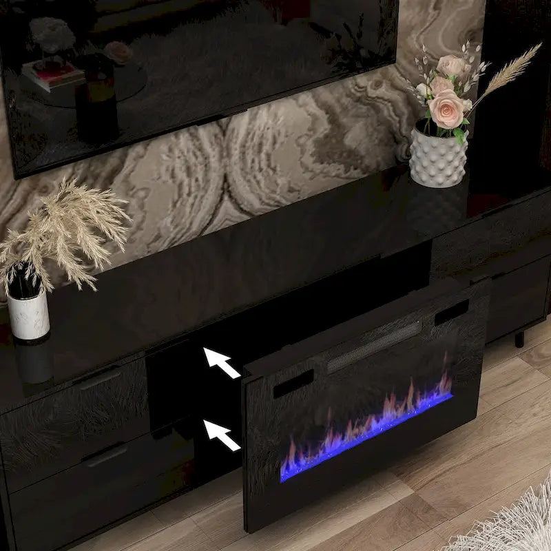 Electric Fireplace TV Stand Entertainment Center Remote Control 11