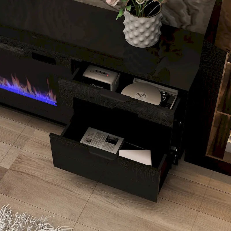 Electric Fireplace TV Stand Entertainment Center Remote Control 16