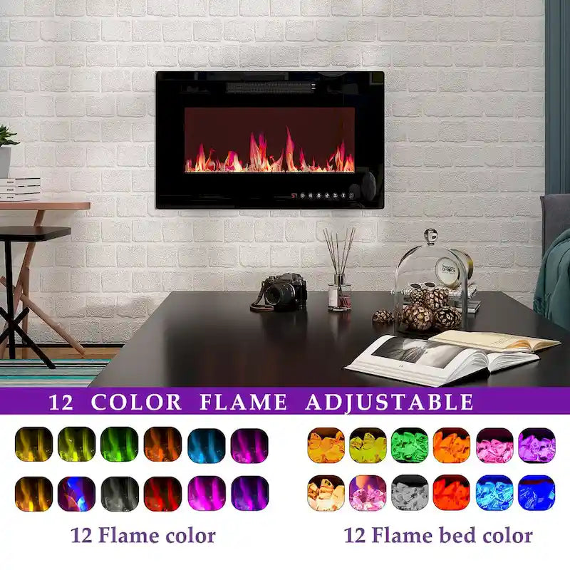 Electric Fireplace TV Stand Entertainment Center Remote Control 20