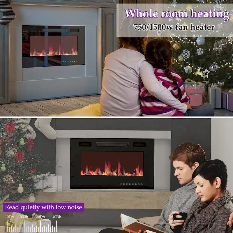 Electric Fireplace TV Stand Entertainment Center Remote Control 23