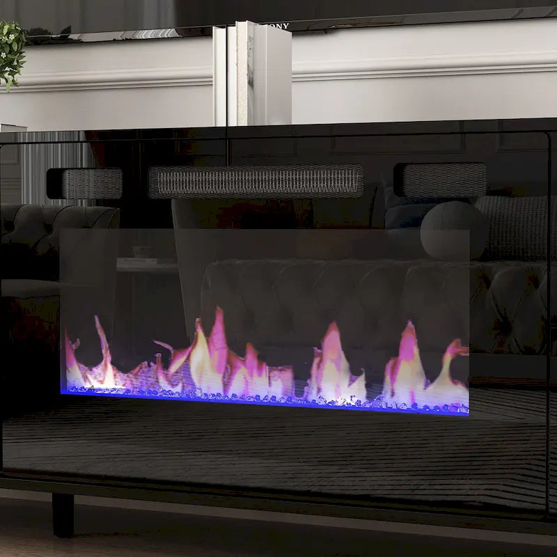 Electric Fireplace TV Stand Entertainment Center Remote Control 34
