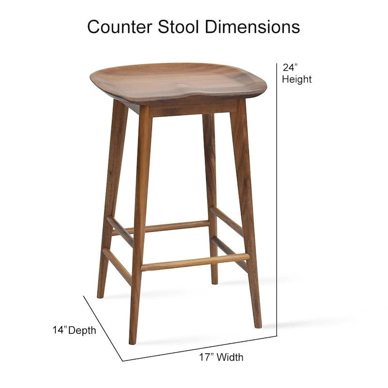 Steve Silver Hendry Backless Solid Acacia Counter Stool - Counter Stool 10