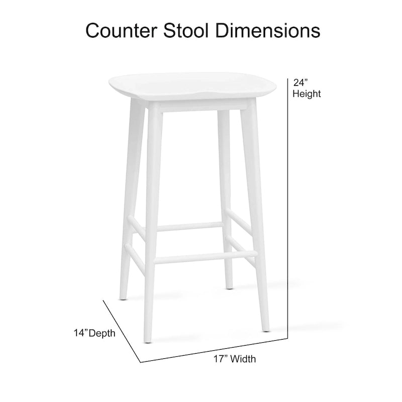 Steve Silver Hendry Backless Solid Acacia Counter Stool - Counter Stool 17