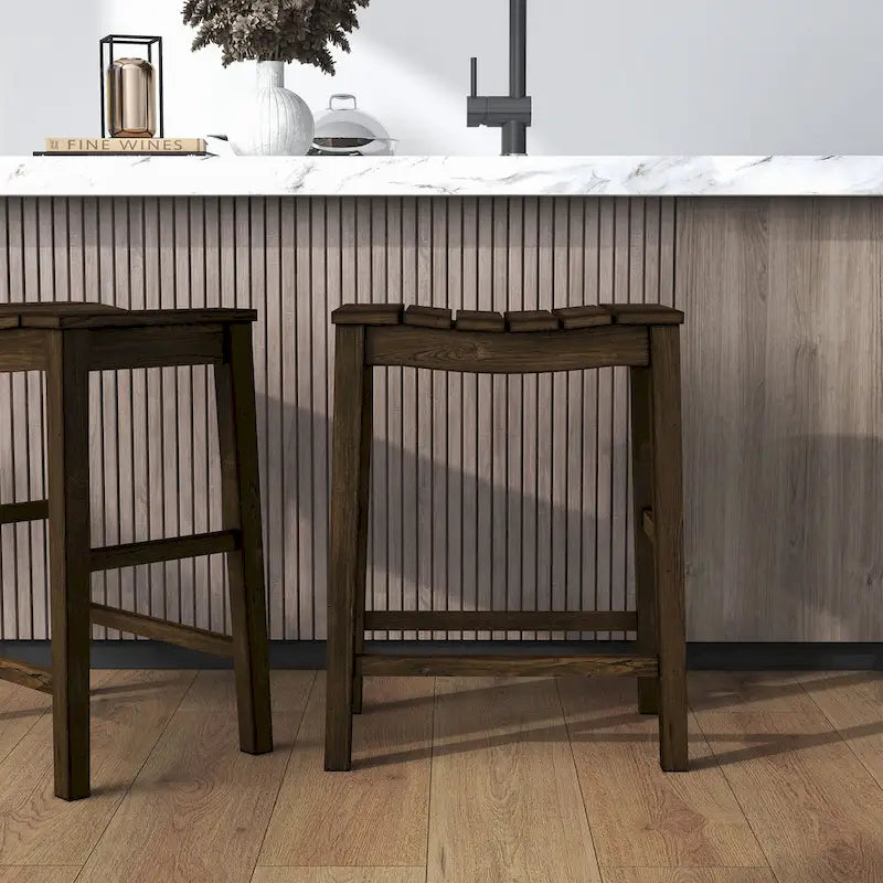 Tarala Farmhouse Wood 5-Piece Counter Height Table and Stool Set by Furniture of America 32