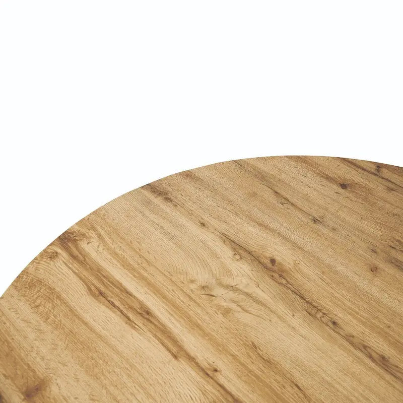 Ravenna 47 Modern Round Wood Dining Table With X-Cross Geometric Metal Base for Dining Room & Kitchen 23