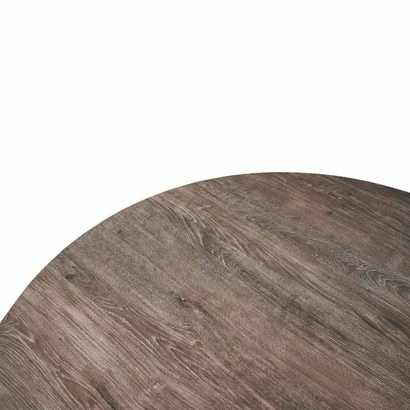 Ravenna 47 Modern Round Wood Dining Table With X-Cross Geometric Metal Base for Dining Room & Kitchen 28